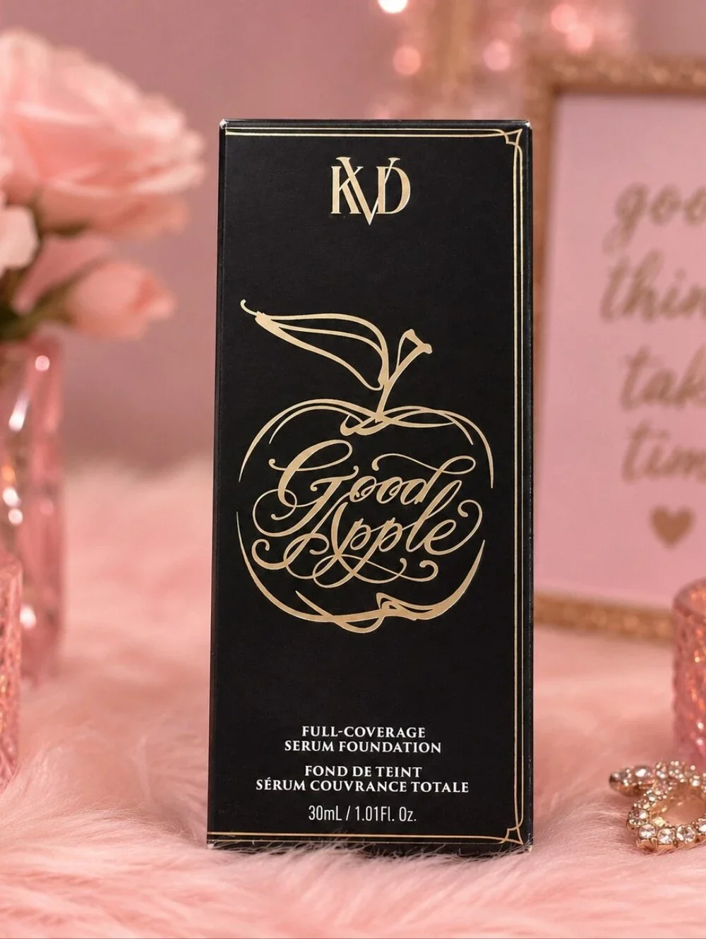 NIB KVD Good Apple Full-Coverage Serum Foundation - Deep 080